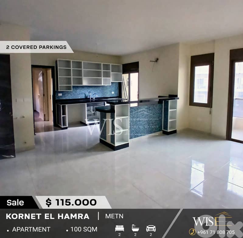 100 SQM Apartment for SALE in Kornet El Hamra! 0