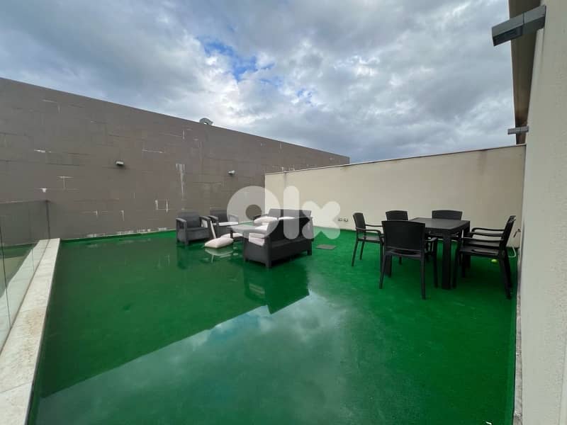 100 sqm one bedroom with 2 bathrooms for rent waterfront dbayeh 0