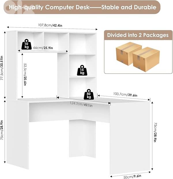 L-shaped desk 3