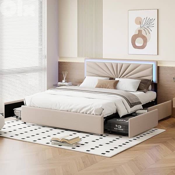 Beige Bed 1