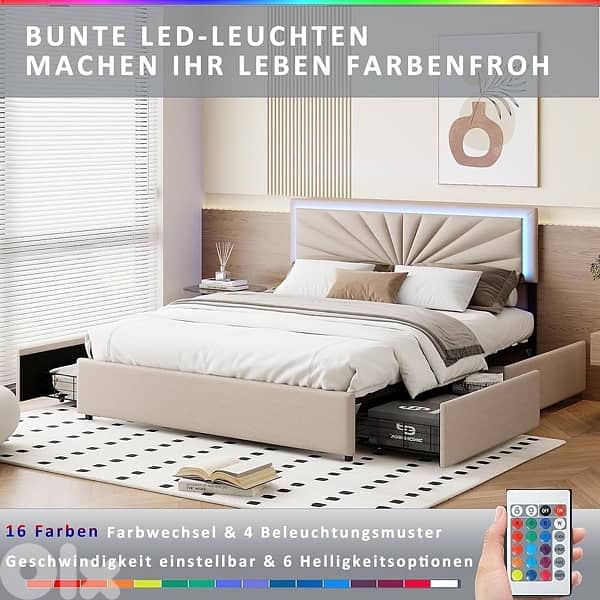 Beige Bed 3