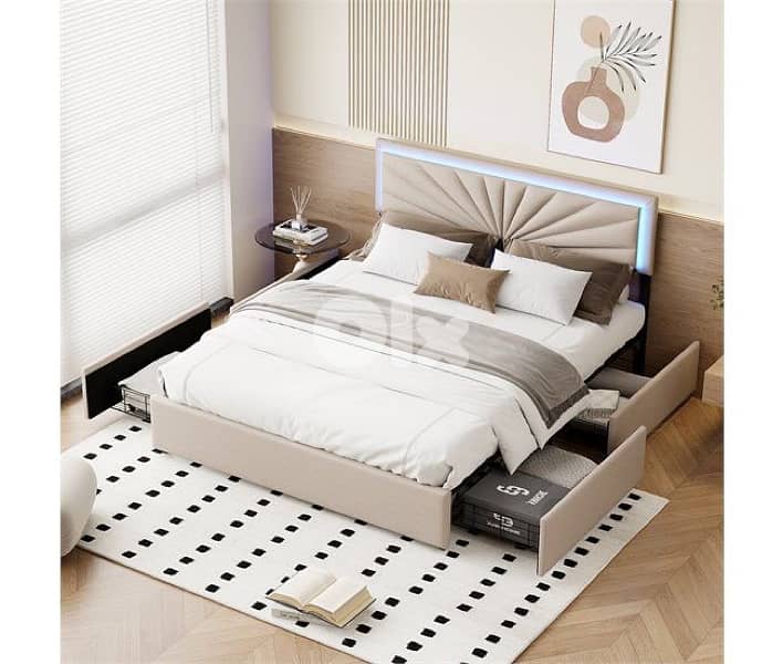 Beige Bed 4