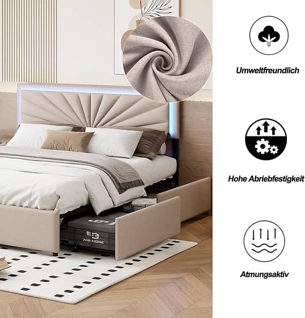Beige Bed 9