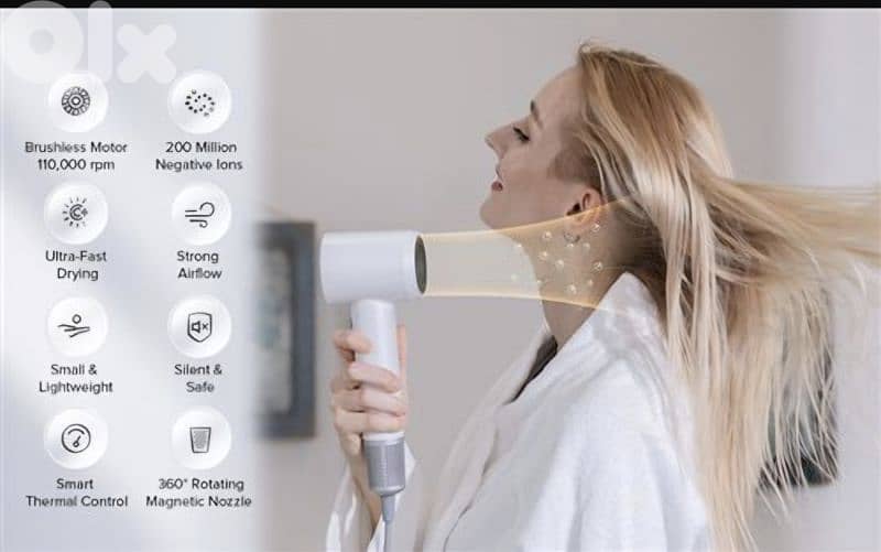 Laifen Swift Pearl White hair dryer (LF03-WHS-EU)  /4$ delivery. 6