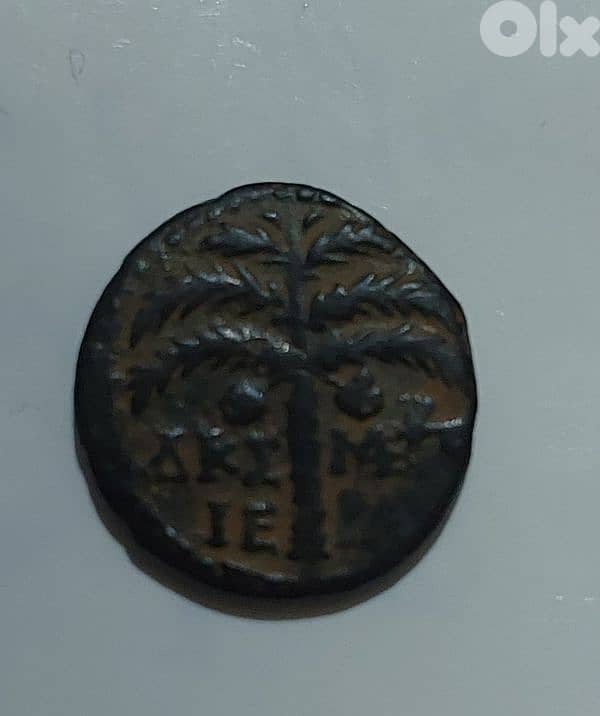 Phoencia Ancient small Bronze Coin Tyre mint year aorund 103 BC 1