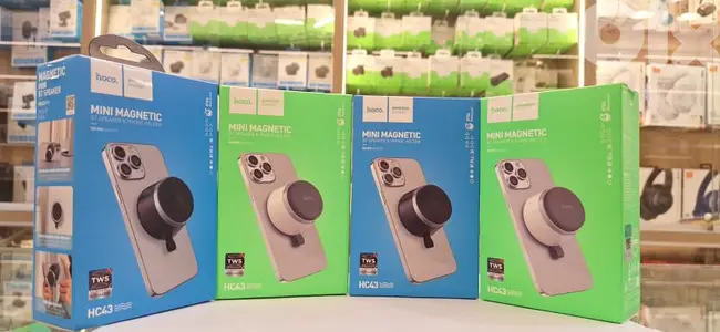 HOCO MINI MAGNETIC BT SPEAKER & PHONE HOLDER HC43