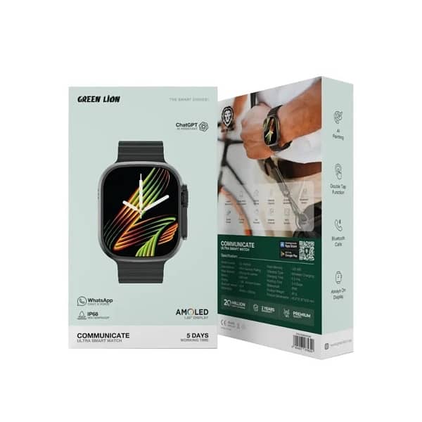 green lion communicate smart watch amoled 1