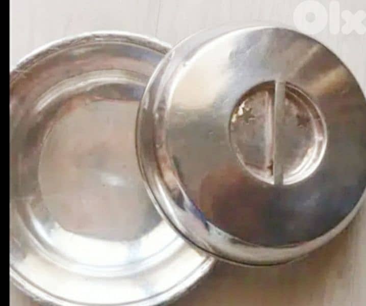 2 plated Vintage Silver Plates 1