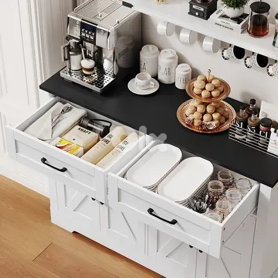 sideboard kitchen and coffee station