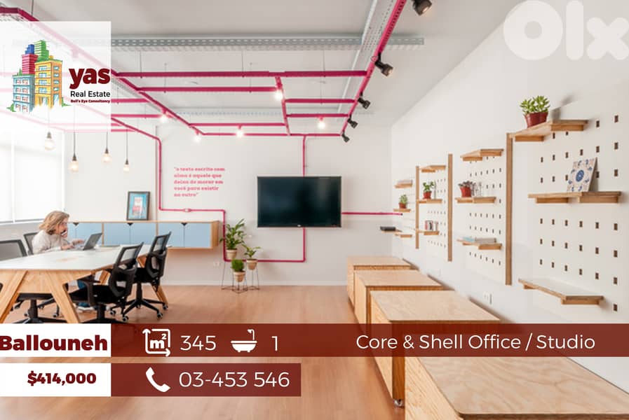 Ballouneh 345m2 | Core & Shell | Office/Clinic | Mountain View | GA 0