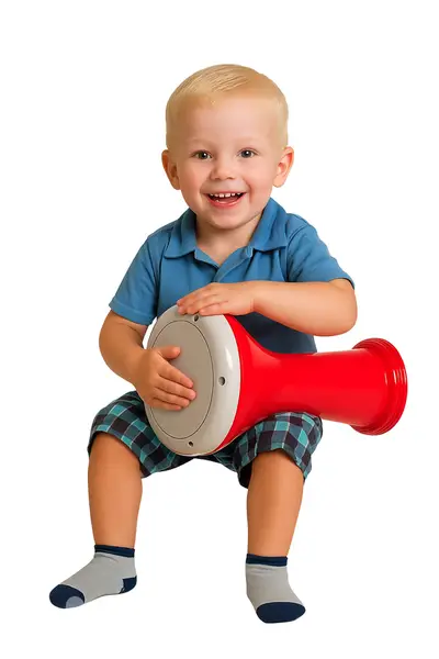 Kids standard red metal tabla - Darbouka