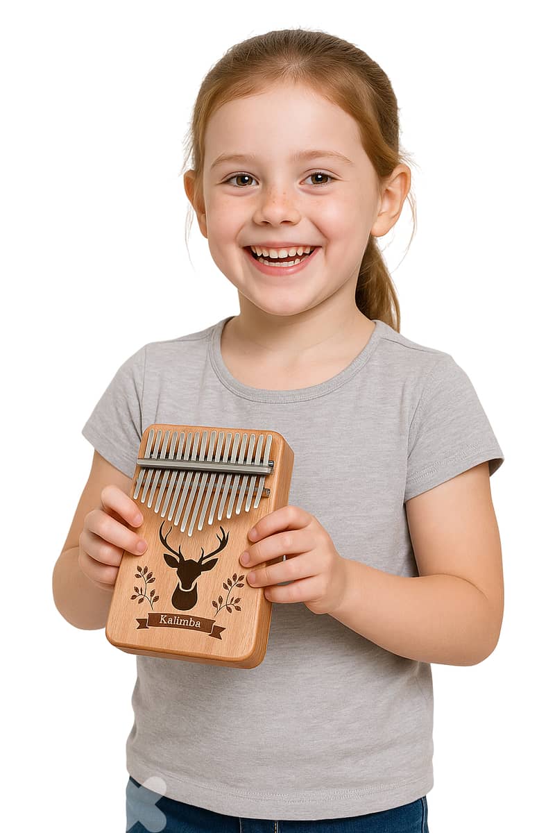 Kalimba 17 Keys Deer design 0