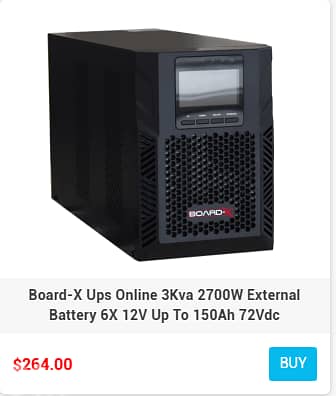 Board-X Ups Online Internal or External Batteries 6