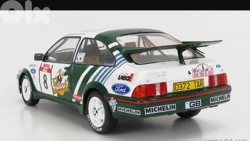 Ford Sierra Cosworth RS600(Tour De Corse 1988) diecast car model 1;18 2