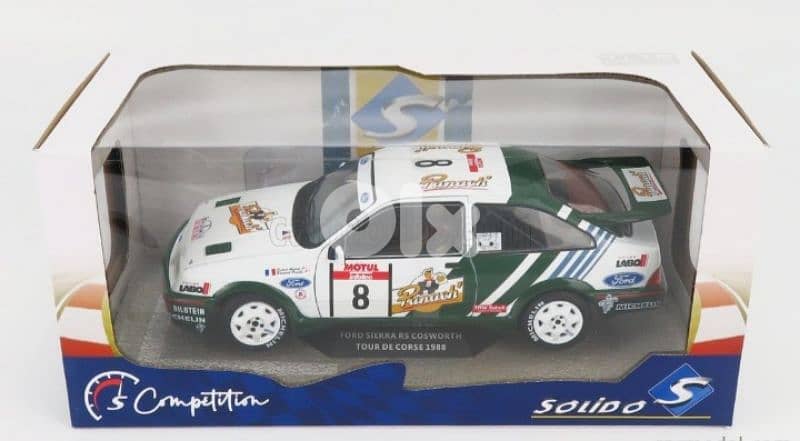 Ford Sierra Cosworth RS600(Tour De Corse 1988) diecast car model 1;18 8