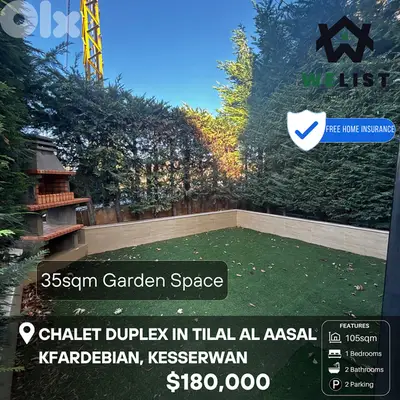 Chalet Duplex for sale in Tilal al Aasal شاليه للبيع في تلال العسل
