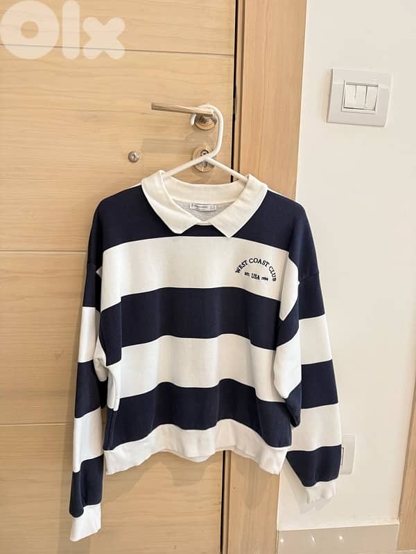 stradivarius striped sweater size m, new never worn 0