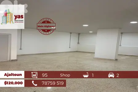 Ajaltoun 95m2 | Shop | Main Highway | Prime Location | PTD |