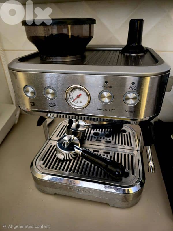 SilverCrest Espresso Machine with Built in Grinder 0