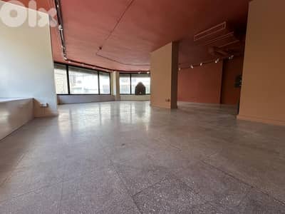 L19861 - 300 SQM Corner Showroom For Rent in Clemenceau, Ras Beirut
