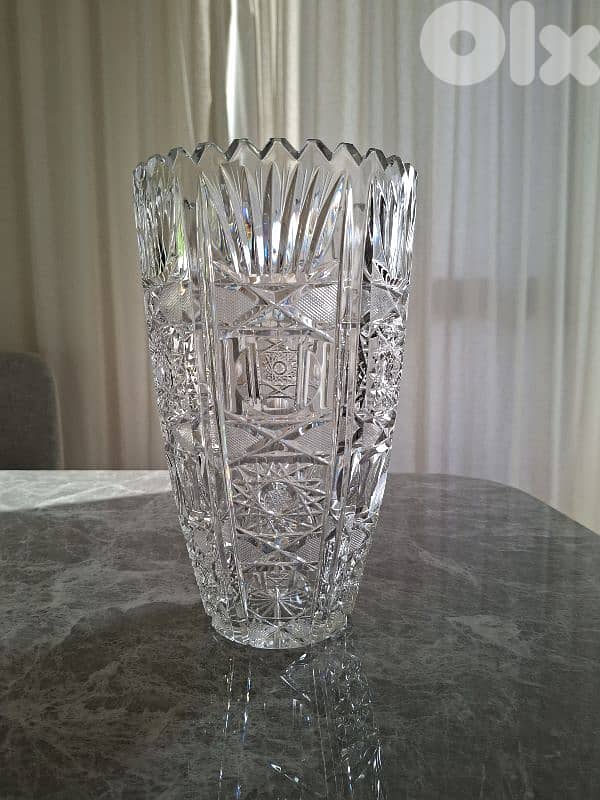 Crystal cut Vase 27 cm 1