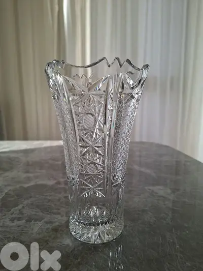 crystal vase 18 cm