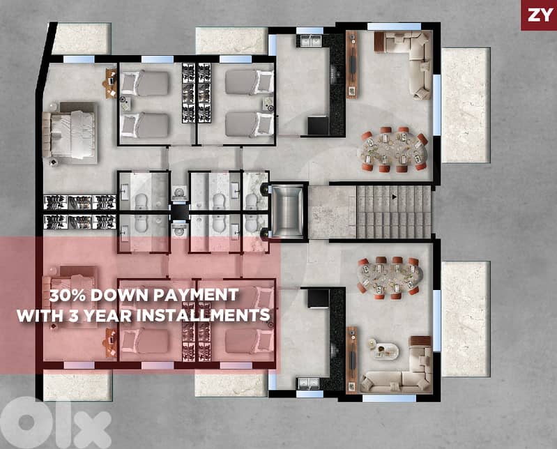 30% Down payment -3-Year Installments- Tariq El Souk REF#ZY129584 0