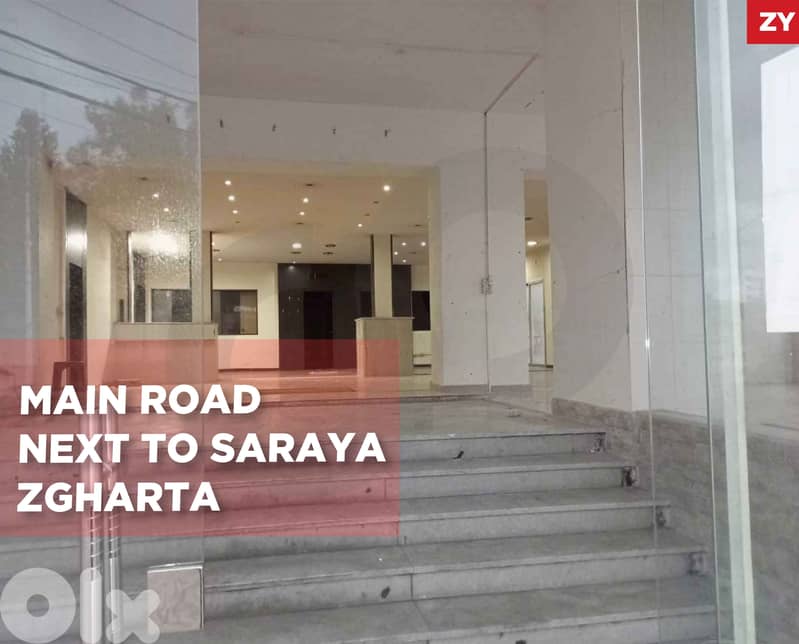 shop in a prime location on the busy Zgharta Main Road ! REF#ZY129585 0