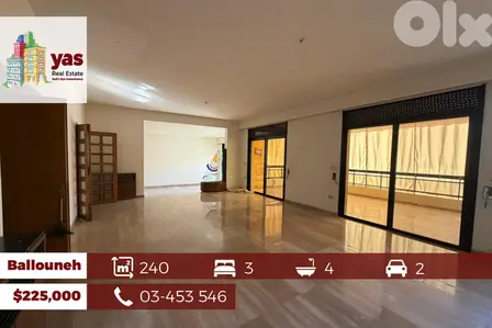 Ballouneh 240m2 | Well Maintained | Prime Location | View | Catch | TY