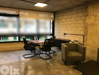 FULLY EQUIPPED OFFICE FOR RENT IN HAZMIEH MAR TAKLA PRIME (HAR-257)