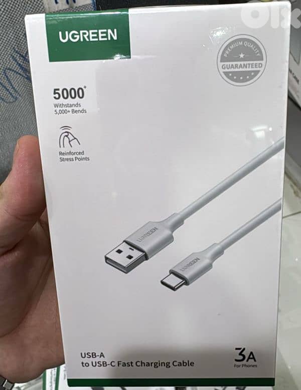 Ugreen usb-a to usb-c 1m white 0