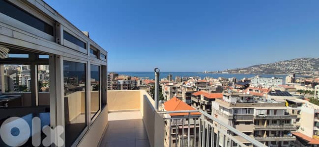 L19865 - Furnished Apartment With Terrace For Rent in Jounieh