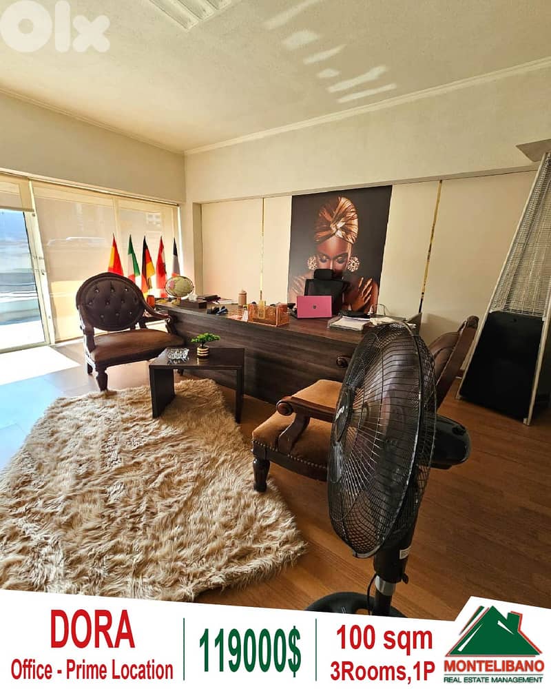 Prime Location Decorated 100 sqm Office For Sale in Dora+Highway View 0
