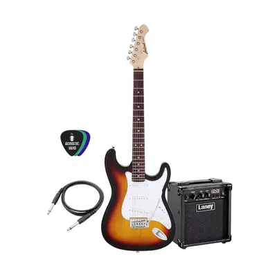 Aria Pro SSS Electric Guitar Bundle (Multiple Colors Available)