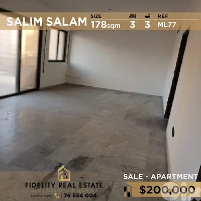 Apartment for sale in Salim Slam ML77 شقة للبيع في سليم سلام Apartment for sale in Salim Slam ML77 شقة للبيع في سليم سلام