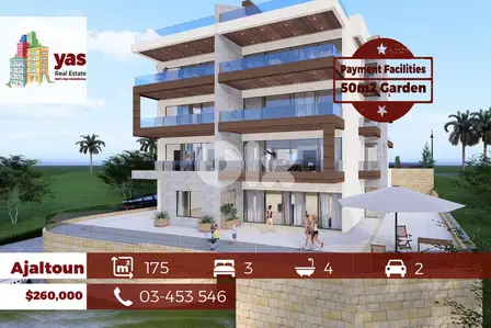 Ajaltoun 175m2 | 50m2 Garden/Terrace | View| Payment Facilities | GA