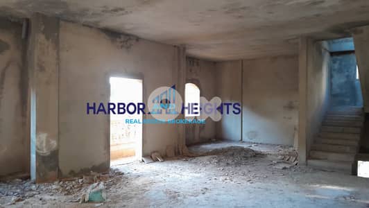 Under Construction building+Land in ain saadeh مبنى + أرض قيد الإنشاء