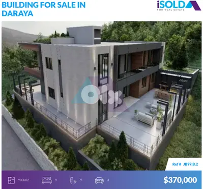 Spacious 900m2 building+garden+terrace 4sale in Daraya - مبنى في داريا