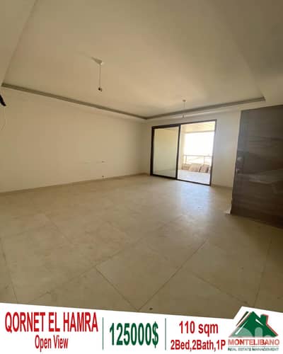 110 sqm Apartment For Sale in Qornet El Hamra (قرنة الحمراء) + View