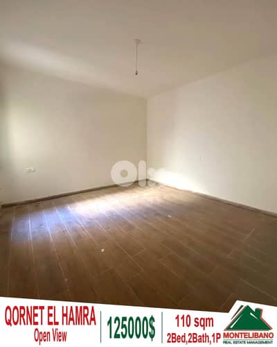 110 sqm Apartment For Sale in Qornet El Hamra (قرنة الحمراء) + View