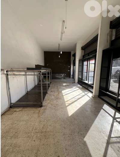 60m Commercial space high ceiling+125m basement Beirut Basta Tahta