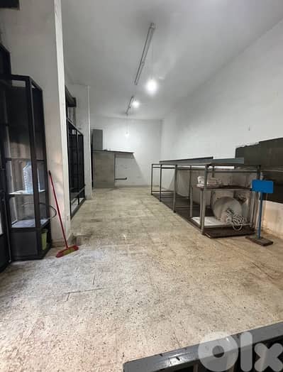60m Commercial space high ceiling+125m basement Beirut Basta Tahta