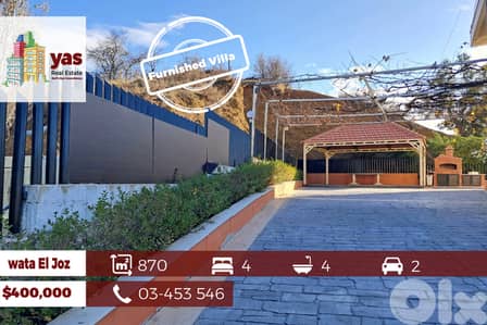 Bekaata Achkout 870m2 | Upgraded Villa | Private Street | Furnished |