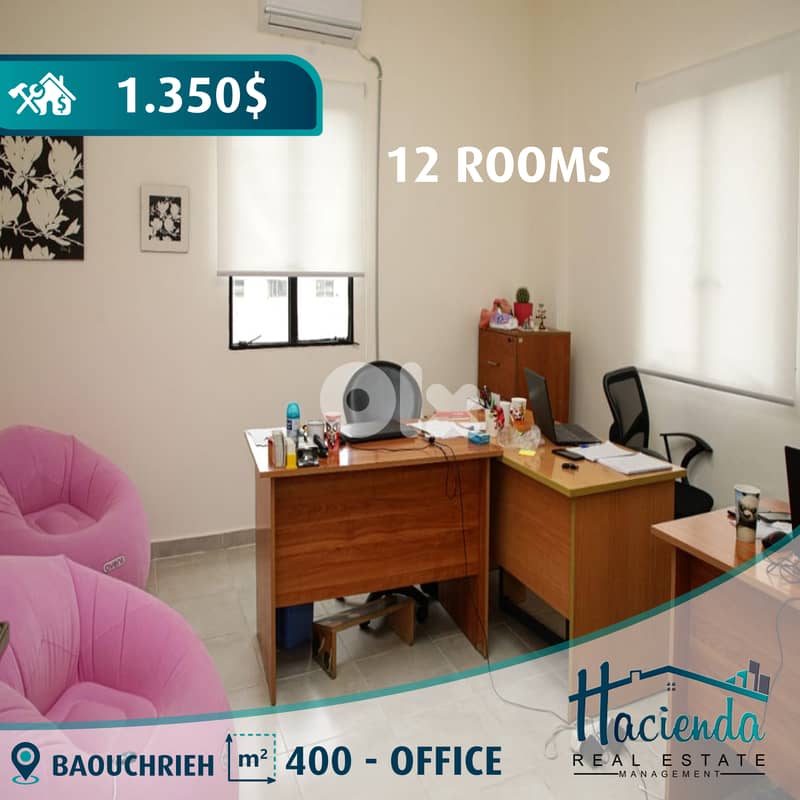 Huge Office For Rent In Baouchrieh 0