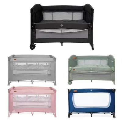 3 In 1 Baby Play Pen & Bed With Canopy - سرير وسياج لعب للأطفال ٣ في ١