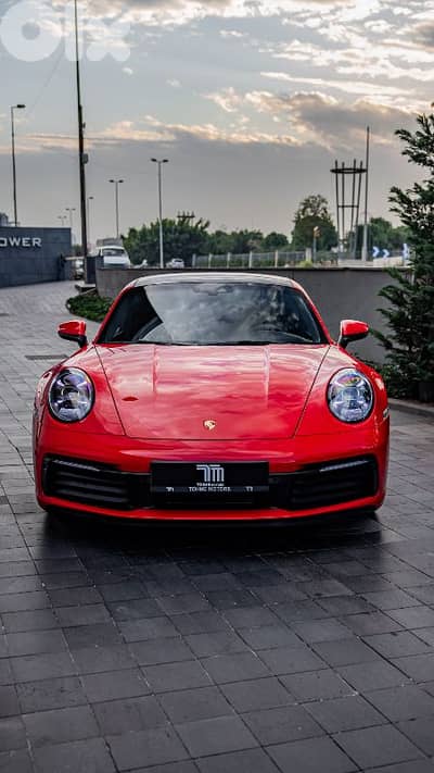PORSCHE 911 CARRERA 4S COUPE, 2020, Guards Red, LOADED WITH OPTIONS !!