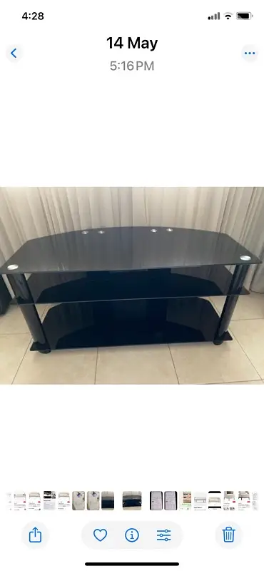 طاوله تلفزيون زجاج