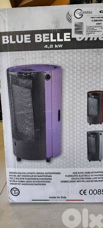 GASPARINI HEATER.  GAS HEATER  BRAND NEW  SUPER quality italian brand 1