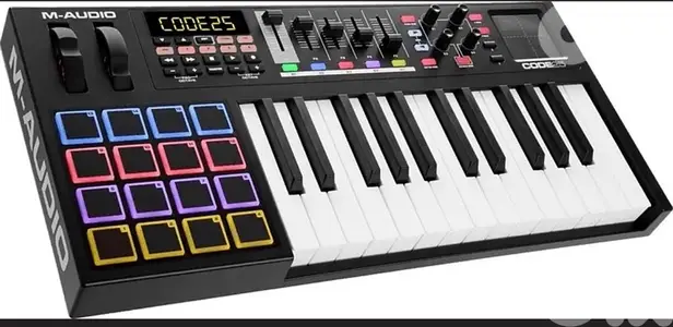 m audio keyboard code 25