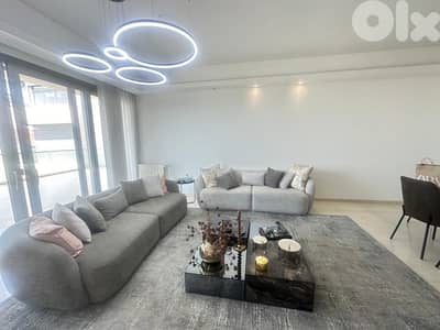 fully furnished 2 bedrooms apt for rent waterfront dbayeh